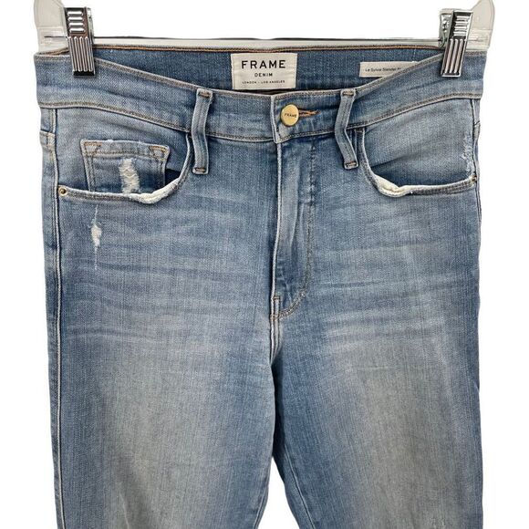 FRAME Denim Le Sylvie Slender Straight jeans light wash 27 - Picture 4 of 15